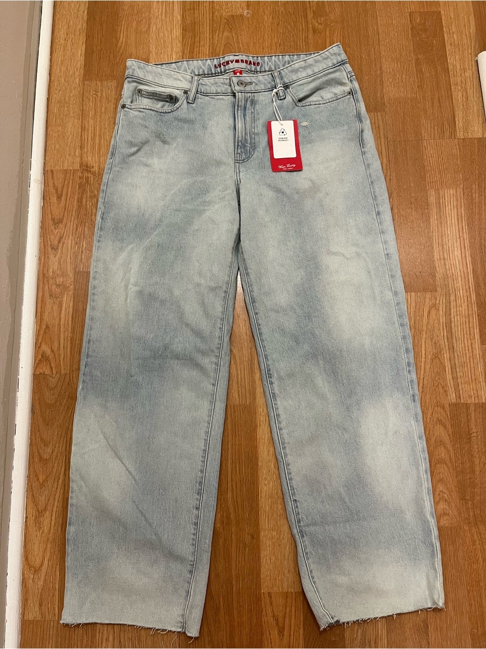 Lucky Brand Women’s “The Baggy” Jeans, size 12/31R